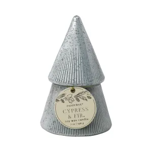 Cypress & Fir Tree Candle Silver