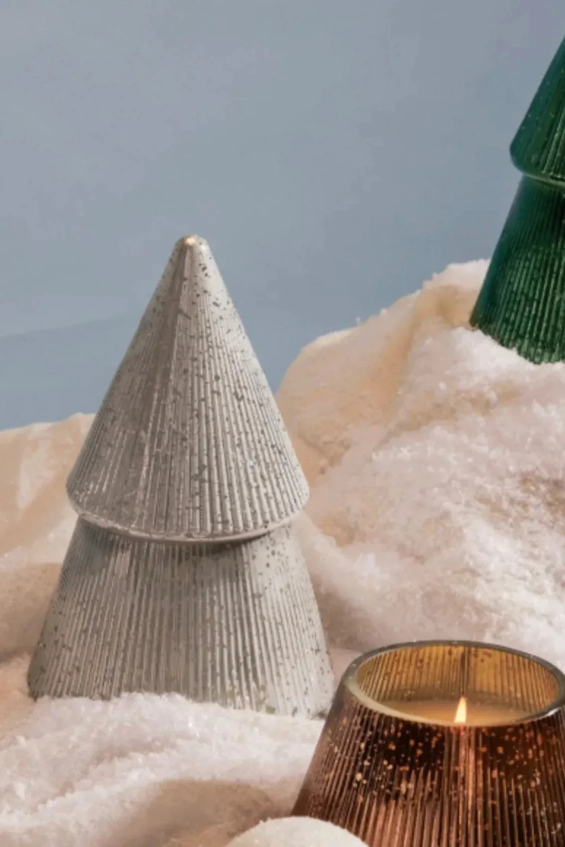 Cypress & Fir Tree Candle Silver