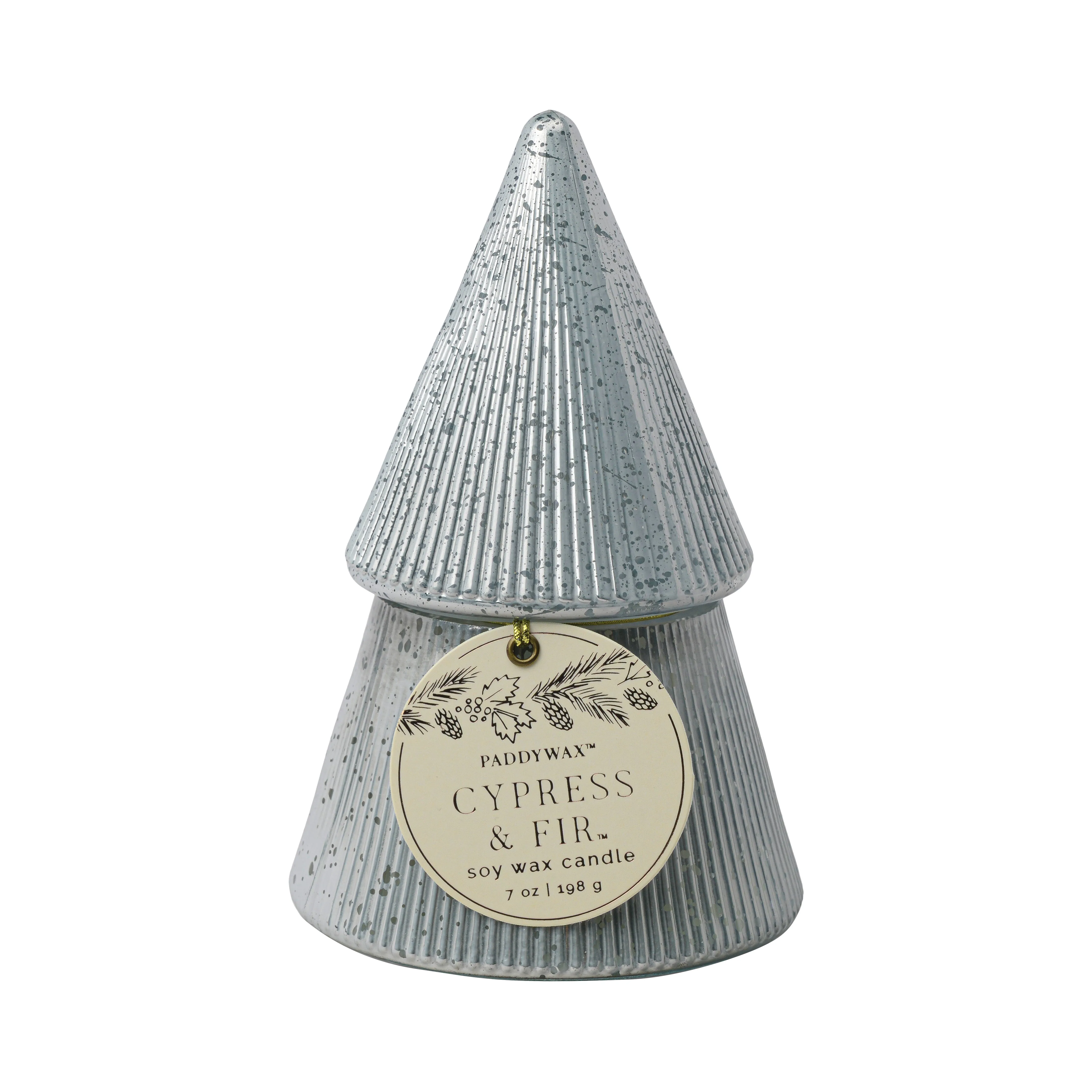 Cypress & Fir Tree Candle Silver