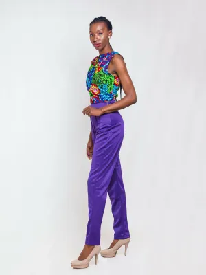 Da'Joy Fashions Thinta Pant Set - Purple