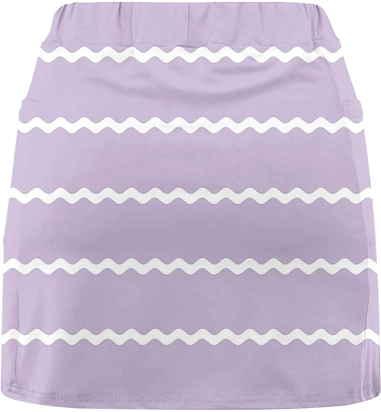 DDAPJ pyju Striped Skorts for Women Dressy Casual Skirt Athletic Inner Shorts Running Tennis Golf Workout Sports Outfits
