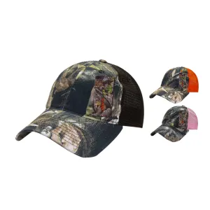 Decky 227 Relaxed Camouflage Hybricam Trucker Hats Low Profile 6 Panel Baseball Caps