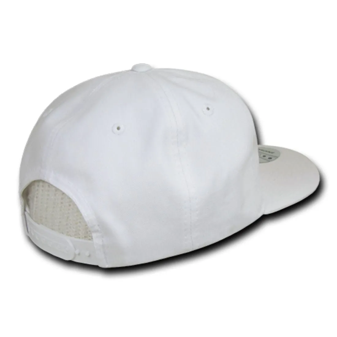 Decky 370 Relaxed Cotton High Profile Snapback Hats 6 Panel Flat Bills Dad Caps