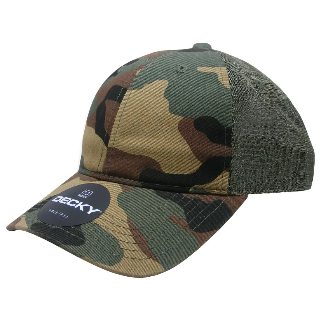 Decky 5122 Womens Relaxed Trucker Hats 6 Panel Curved Bill Baseball Caps
