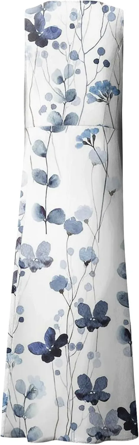 Dresses for Women 2024 Sleeveless Maxi Dress Short Sundresses for Women Casual Dresses for Women 2024 Women Dresses