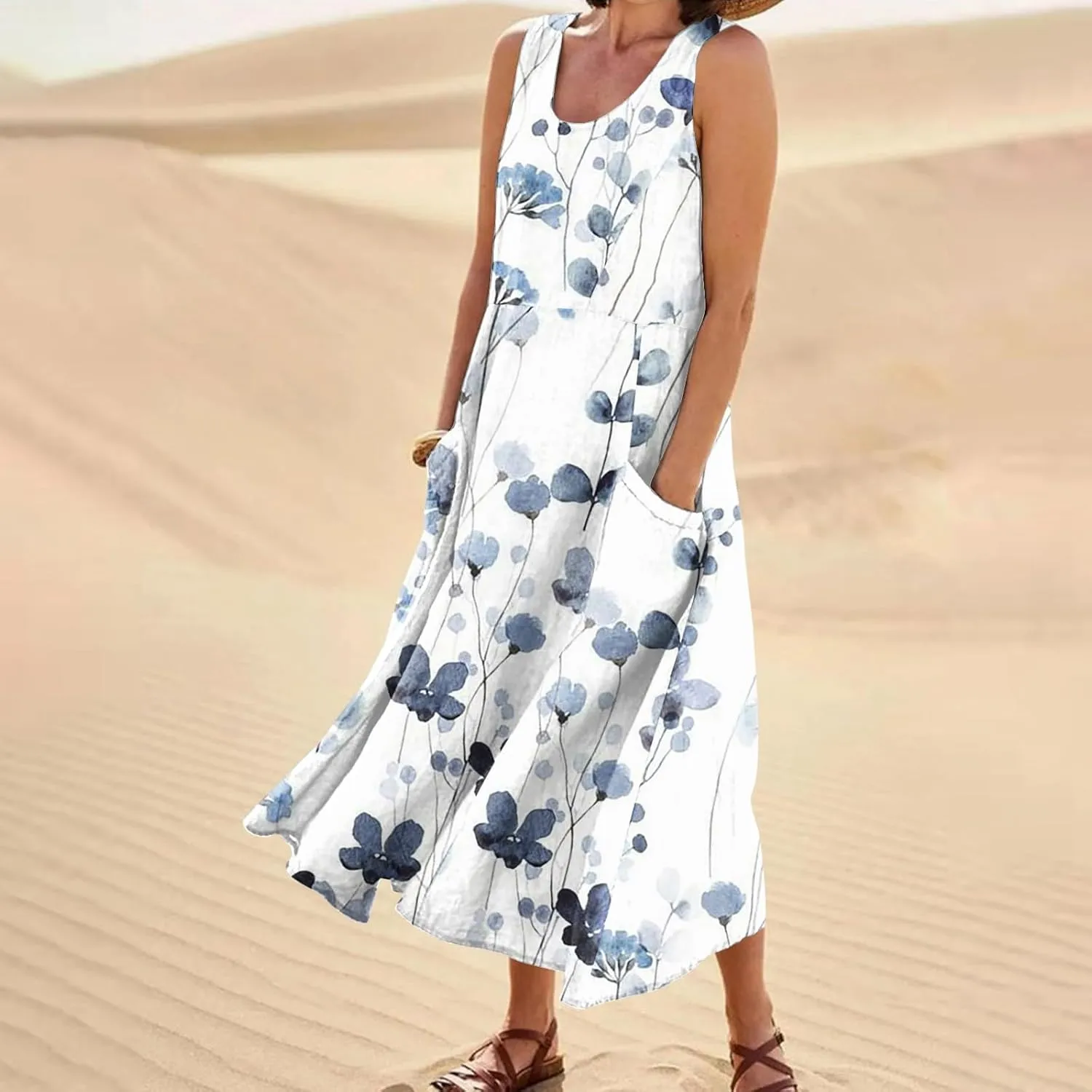 Dresses for Women 2024 Sleeveless Maxi Dress Short Sundresses for Women Casual Dresses for Women 2024 Women Dresses