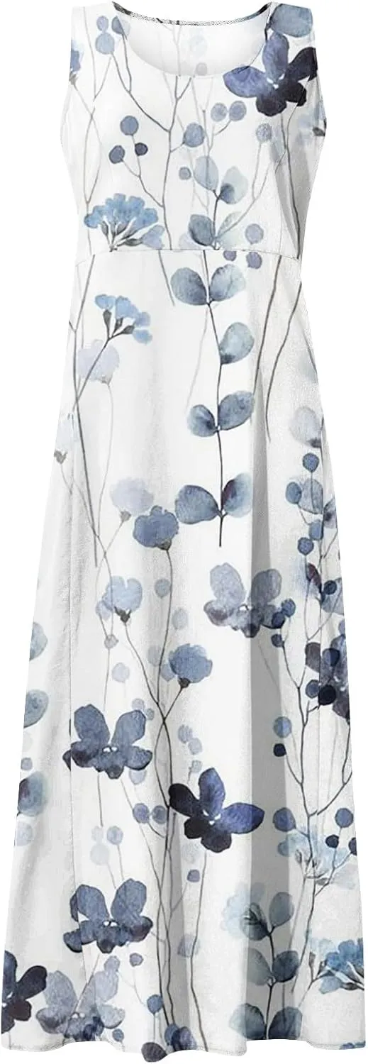 Dresses for Women 2024 Sleeveless Maxi Dress Short Sundresses for Women Casual Dresses for Women 2024 Women Dresses