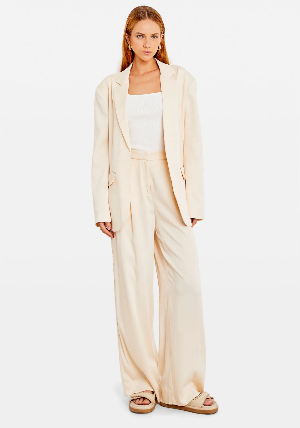 EASE RELAXED BLAZER CREAM