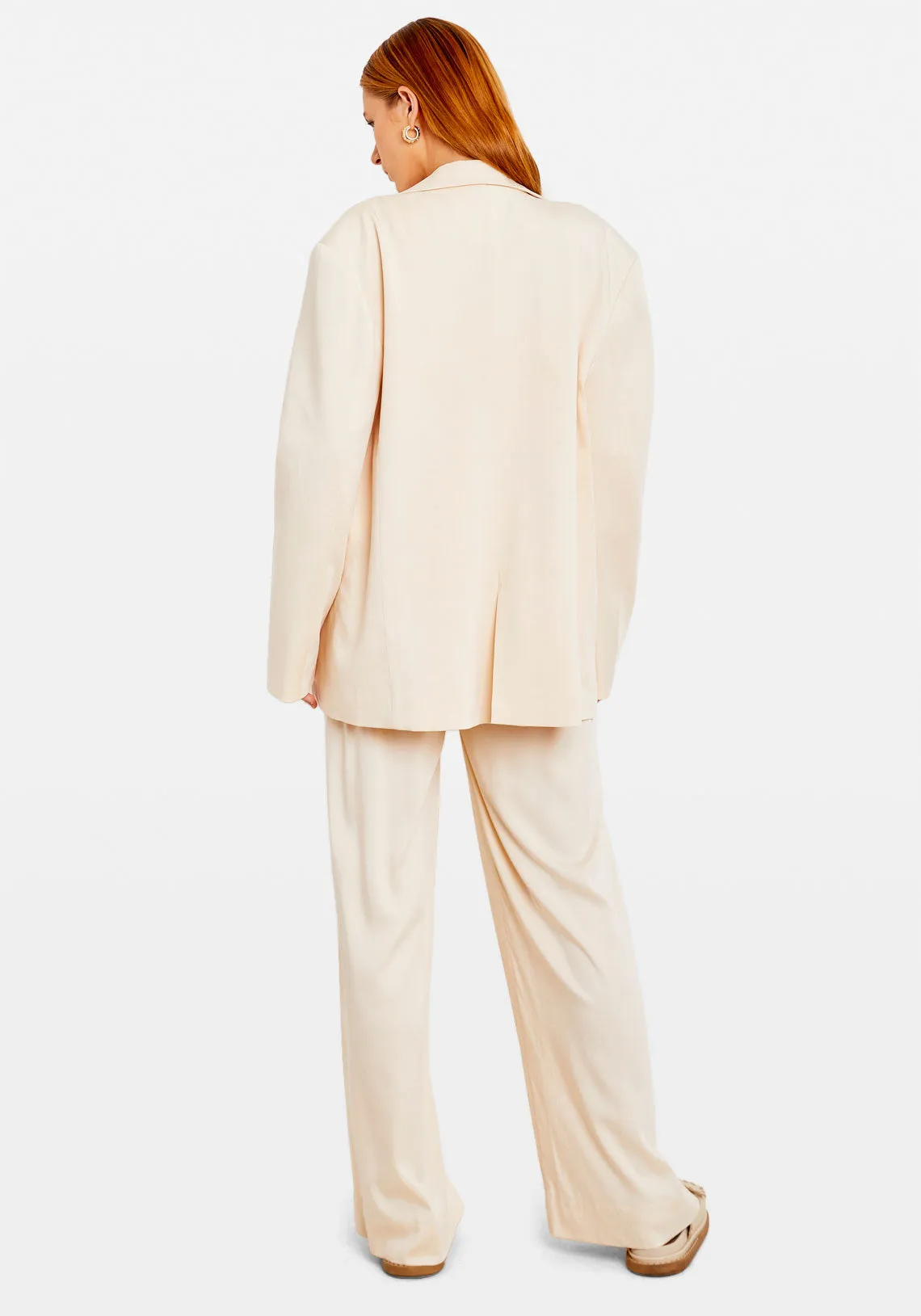 EASE RELAXED BLAZER CREAM