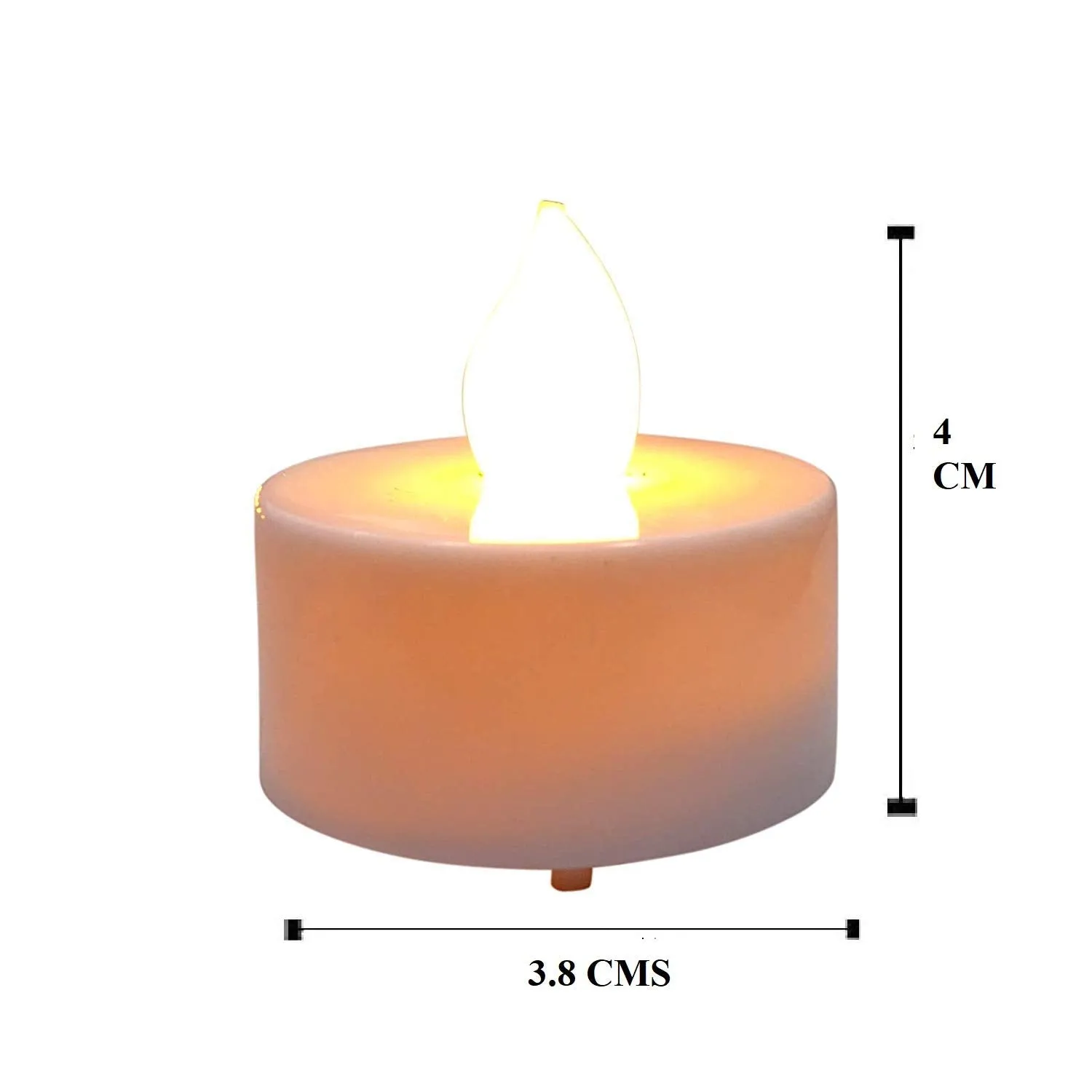EIN SOF LED Tealight Candles - Set of 36 pcs, Safe, Eco-Friendly, and Long-Lasting Flameless & Smokeless Candles for Romantic Ambiance and Versatile Decorating - Warm White, 3cmx3cm