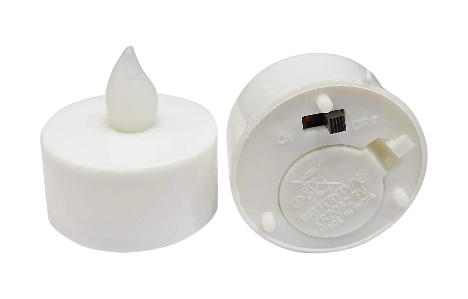 EIN SOF LED Tealight Candles - Set of 36 pcs, Safe, Eco-Friendly, and Long-Lasting Flameless & Smokeless Candles for Romantic Ambiance and Versatile Decorating - Warm White, 3cmx3cm