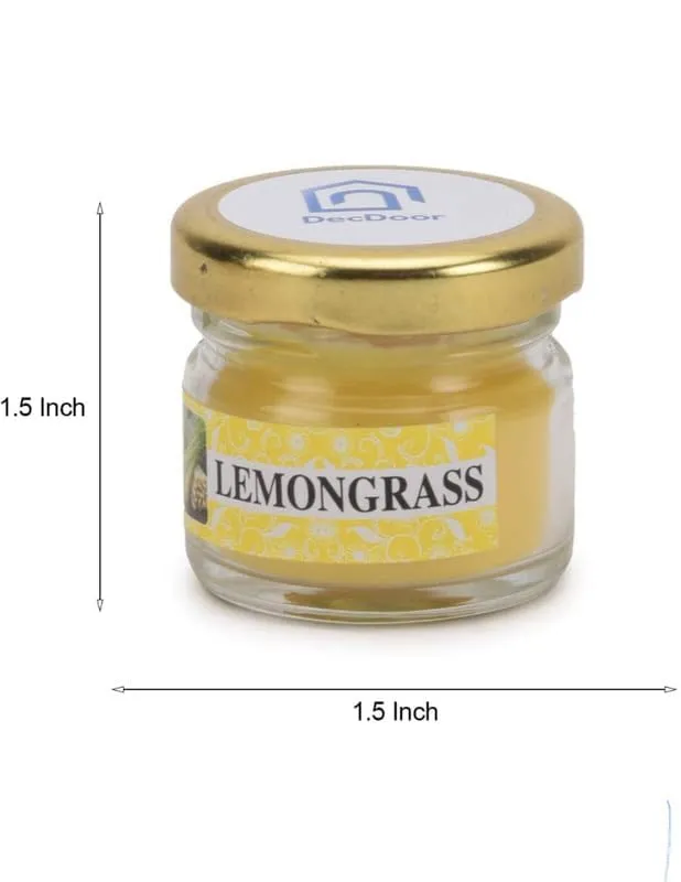 ELEGANTE HOMEZ Mini Scented Candle Jar for Home Decoration Aroma Therapy Candles for Birthday Anniversary (Pack of 12)