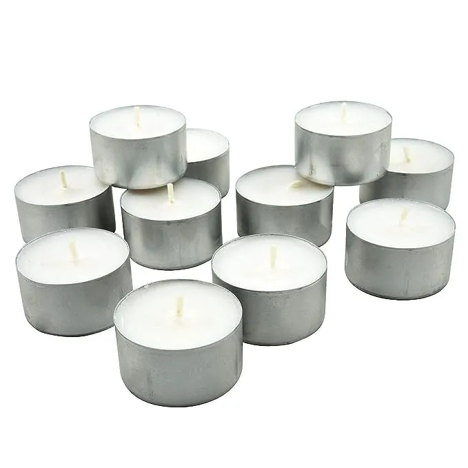 FIVON Wax Tealight Candles 8-9 Hours Long Burn Time (40)