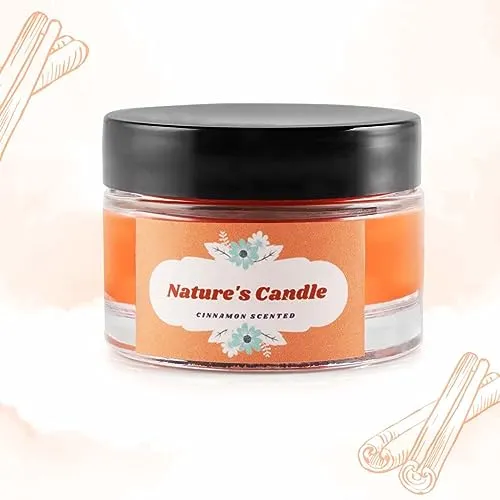 Floish Decor Premium Scented Nature's Candle Set | Home Decor Candles | Scented Candles Gift Set | Burning Time - 12hrs Each | Set of 4