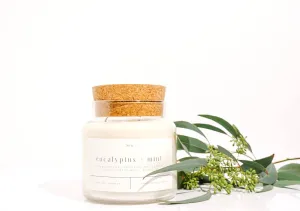 Forget Me Not Candle - Eucalyptus   Mint 22 oz Glass Candle
