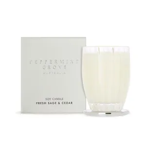 FRESH SAGE & CEDAR LARGE CANDLE 370G