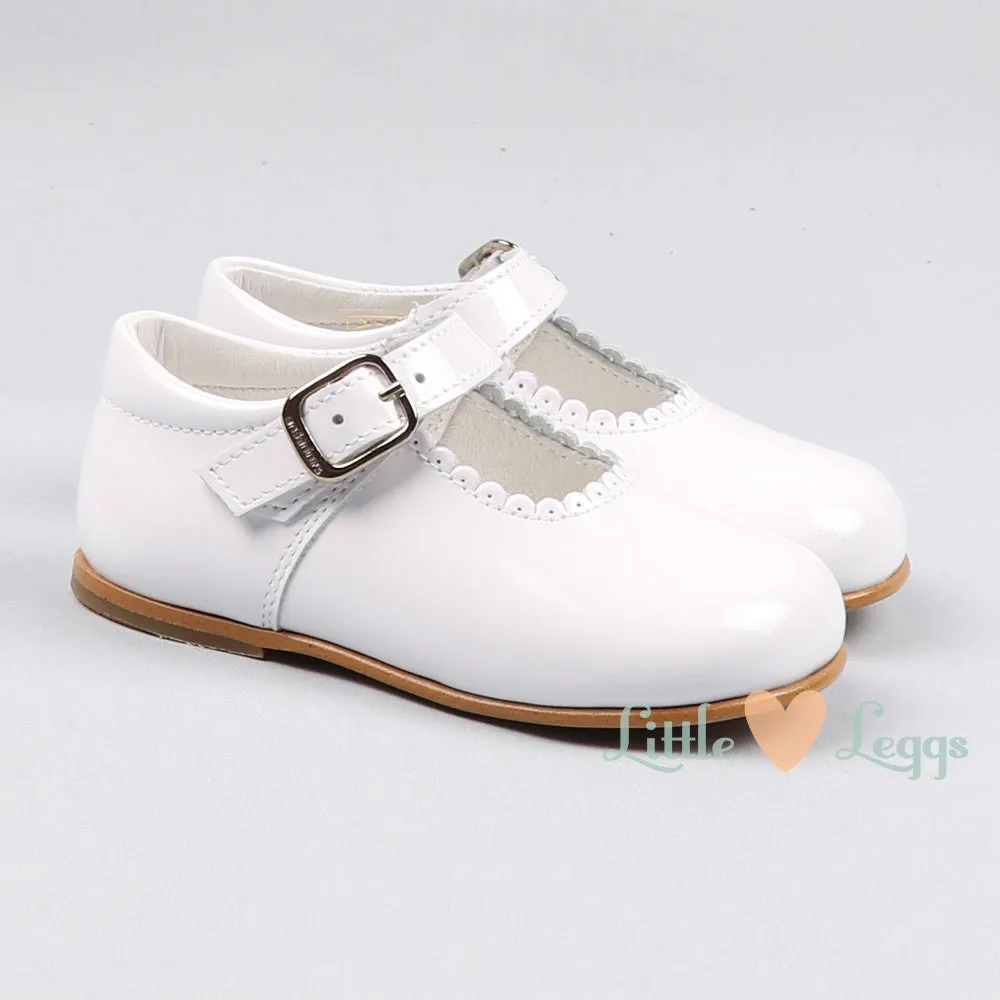 Girls White Patent Mary Jane Shoe