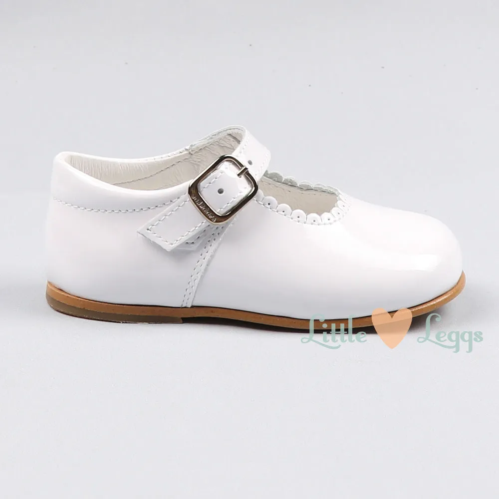 Girls White Patent Mary Jane Shoe