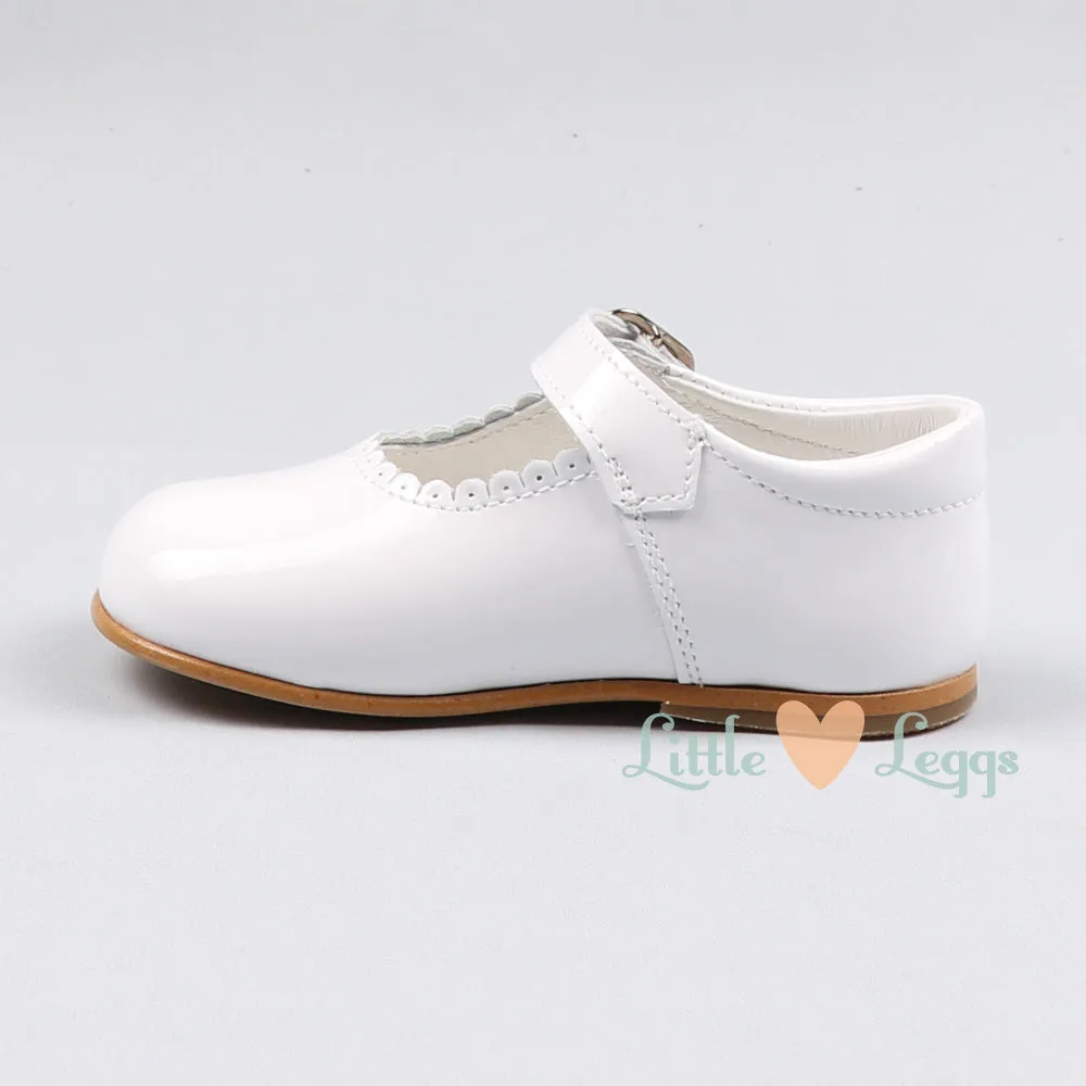 Girls White Patent Mary Jane Shoe