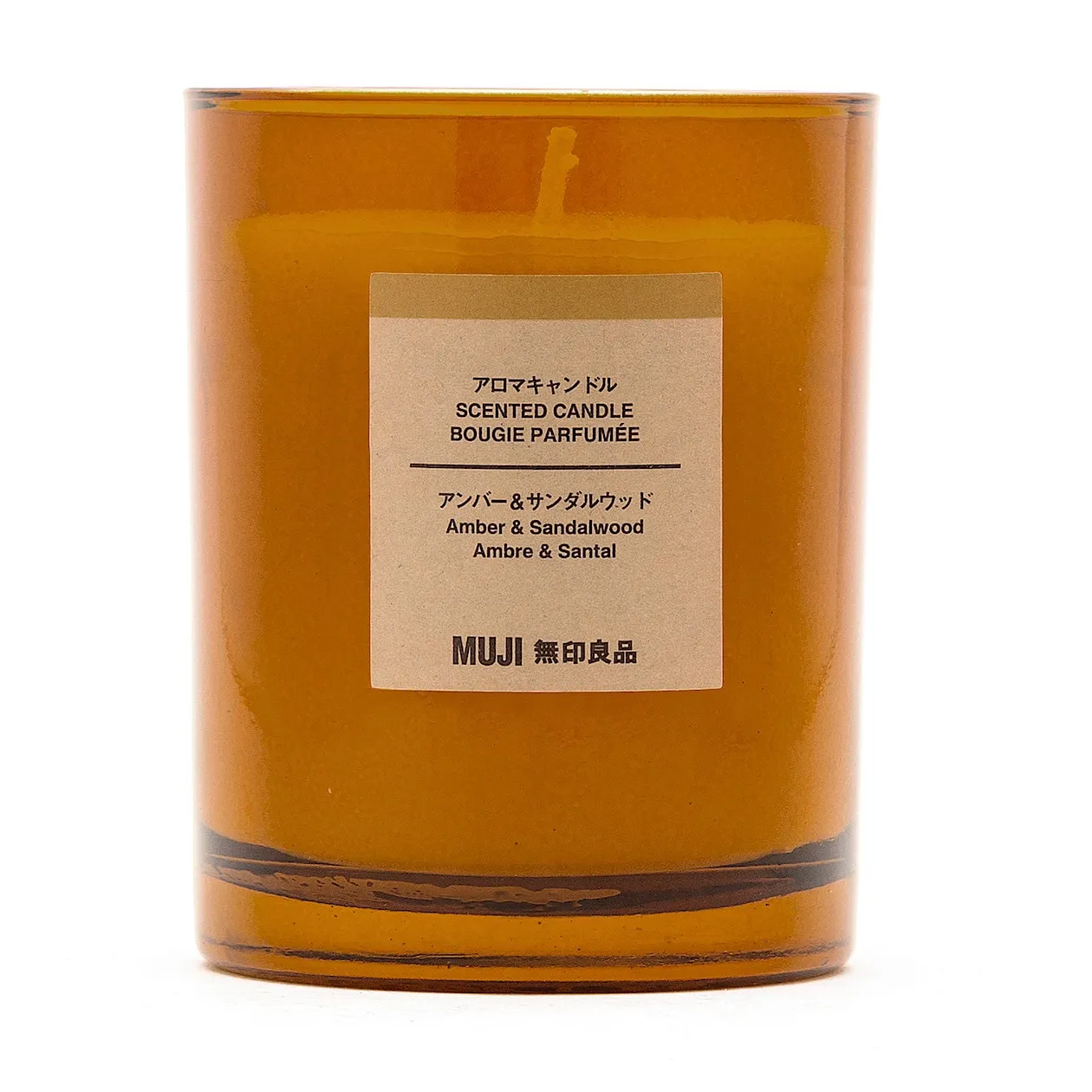 Glass Candle - Amber & Sandalwood (1 Wick)