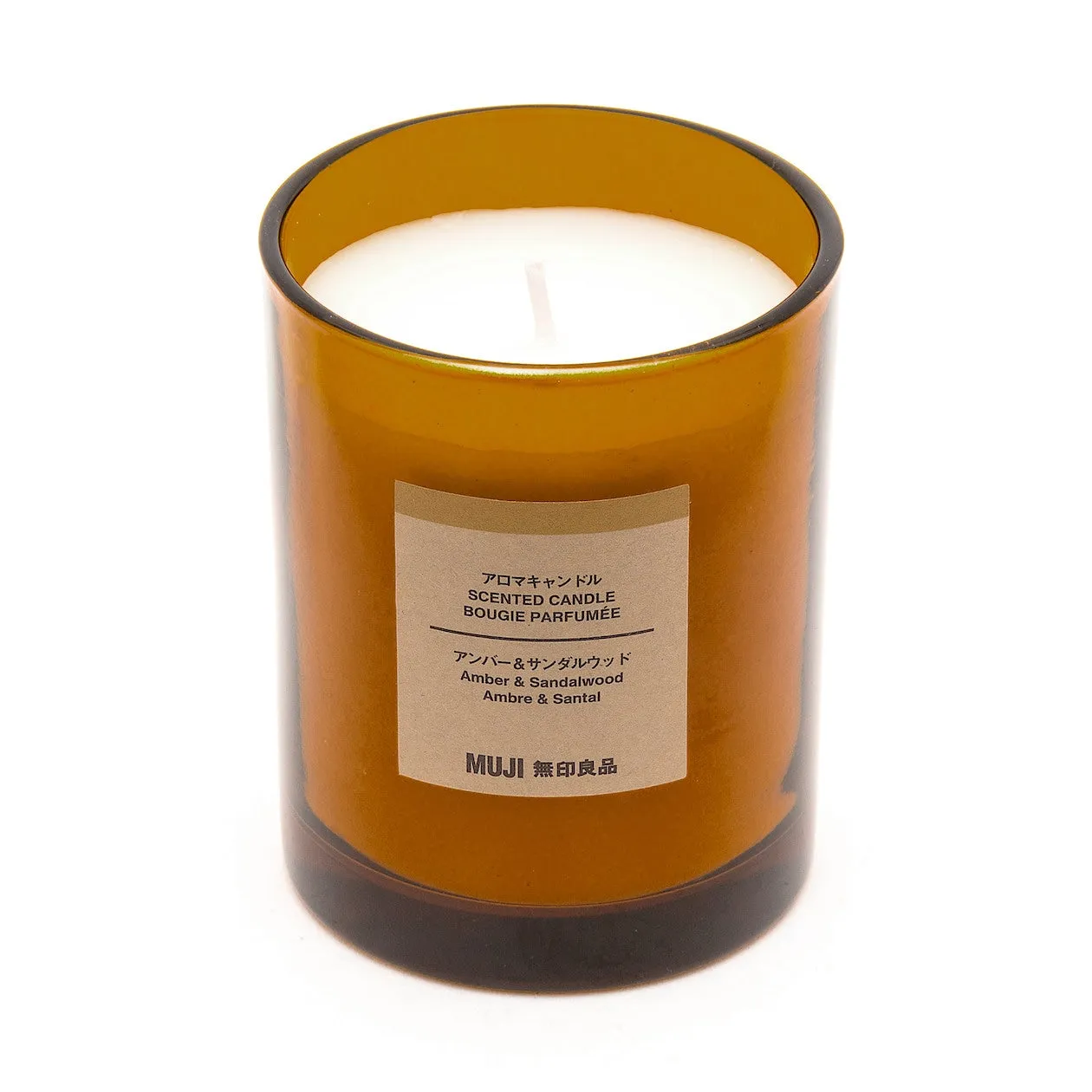 Glass Candle - Amber & Sandalwood (1 Wick)