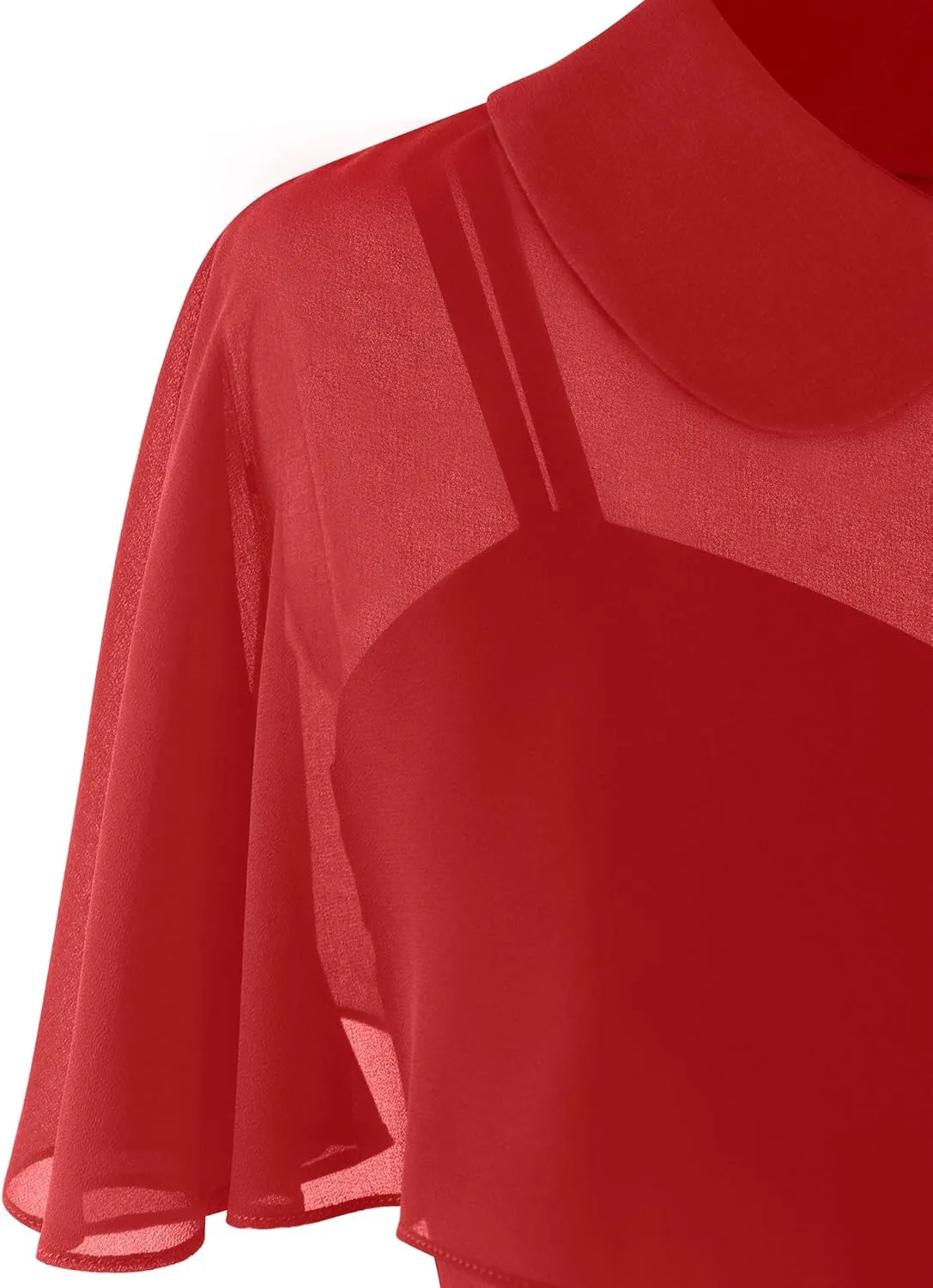 GownTown Women's 1950s Cloak Two-Piece Cocktail Dress