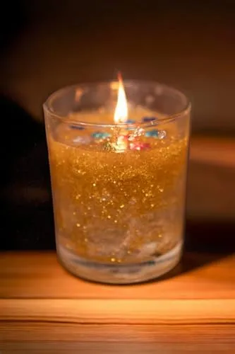 GURUKUL BHARAT Colorful Twin Pack Decorative Dinner Candles with Glass Accents Illuminate Every Occasion with Style