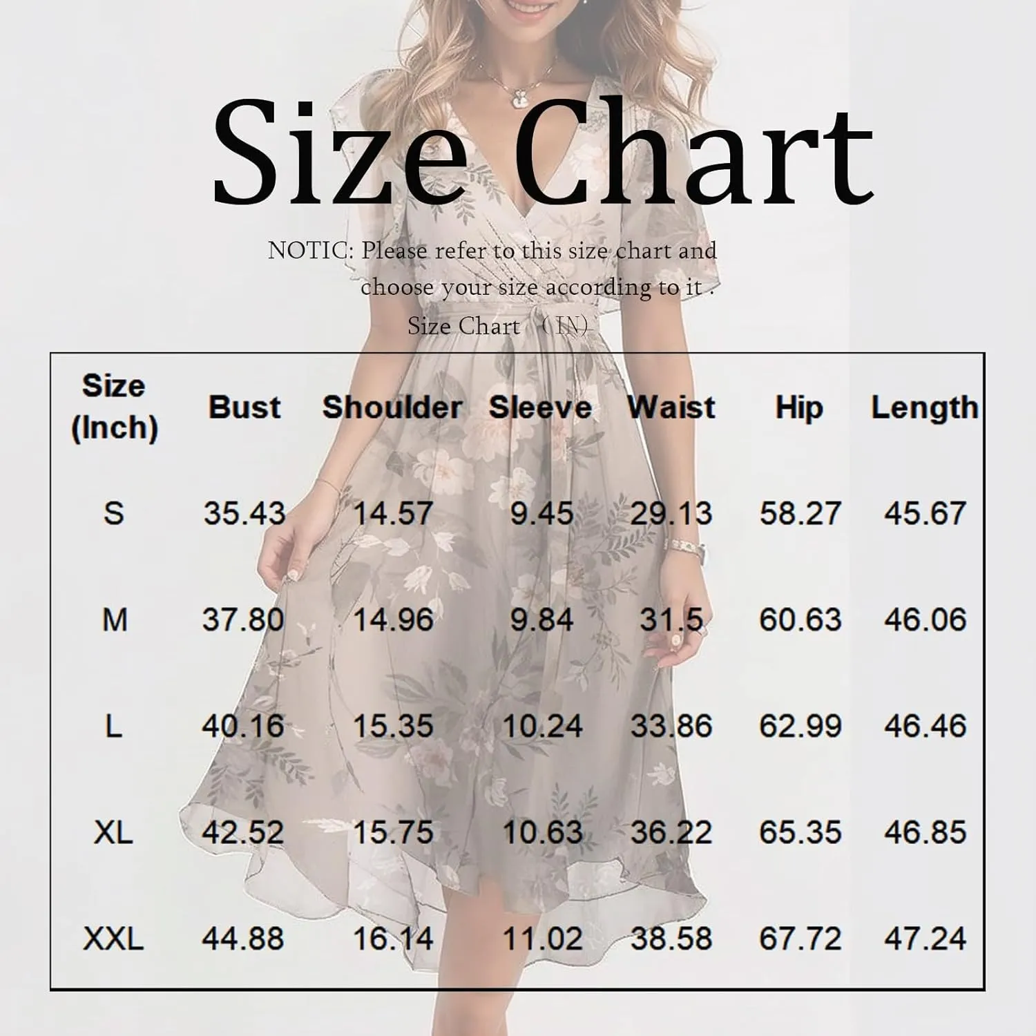 HAVUITYY Women's Chiffon Midi Dress 2025 Summer Spring Wedding Guest Party Short Sleeve Casual Flowy V-Neck A-Line Dress