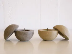 Haze Candle Holder: Kodama, Grey