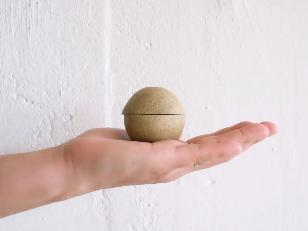 Haze Candle Holder: Kodama, Yamabuki Beige