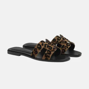 Hermes Oran Sandal Tufted Suede Goatskin