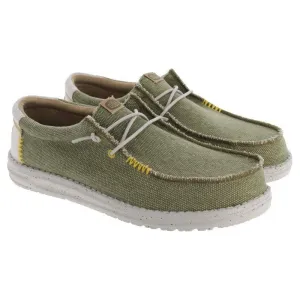 Hey Dude Wally Coastline OLIVE Two Tone Slip On Shoe