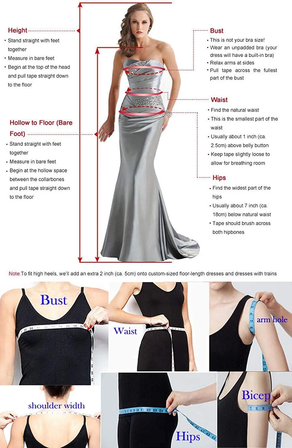 High Low Bridesmaid Dresses for Women V Neck Chiffon Pleated Long Formal Evening Gowns