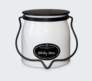 Holiday Home 16oz Butter Jar Candle by Milkhouse Candle Co.