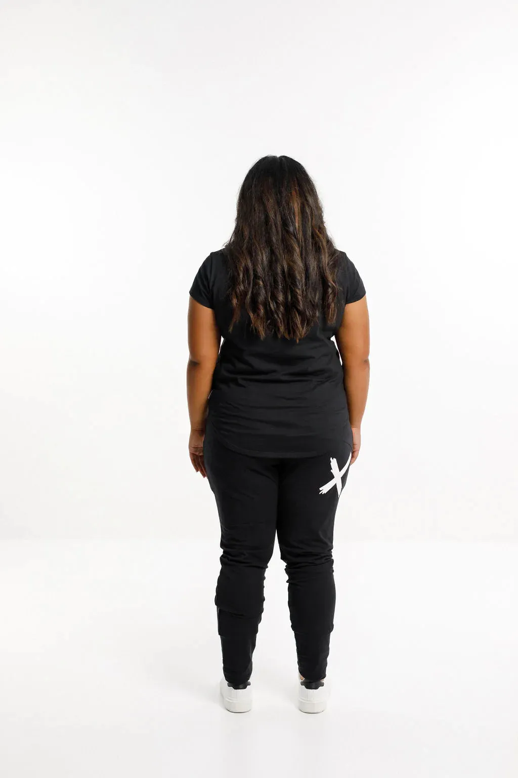 Home Lee Apartment Pants HL100 WHIX - Black with a single white X
