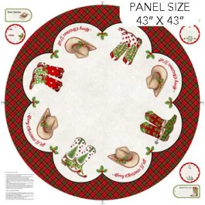 Howdy Christmas Tree Skirt