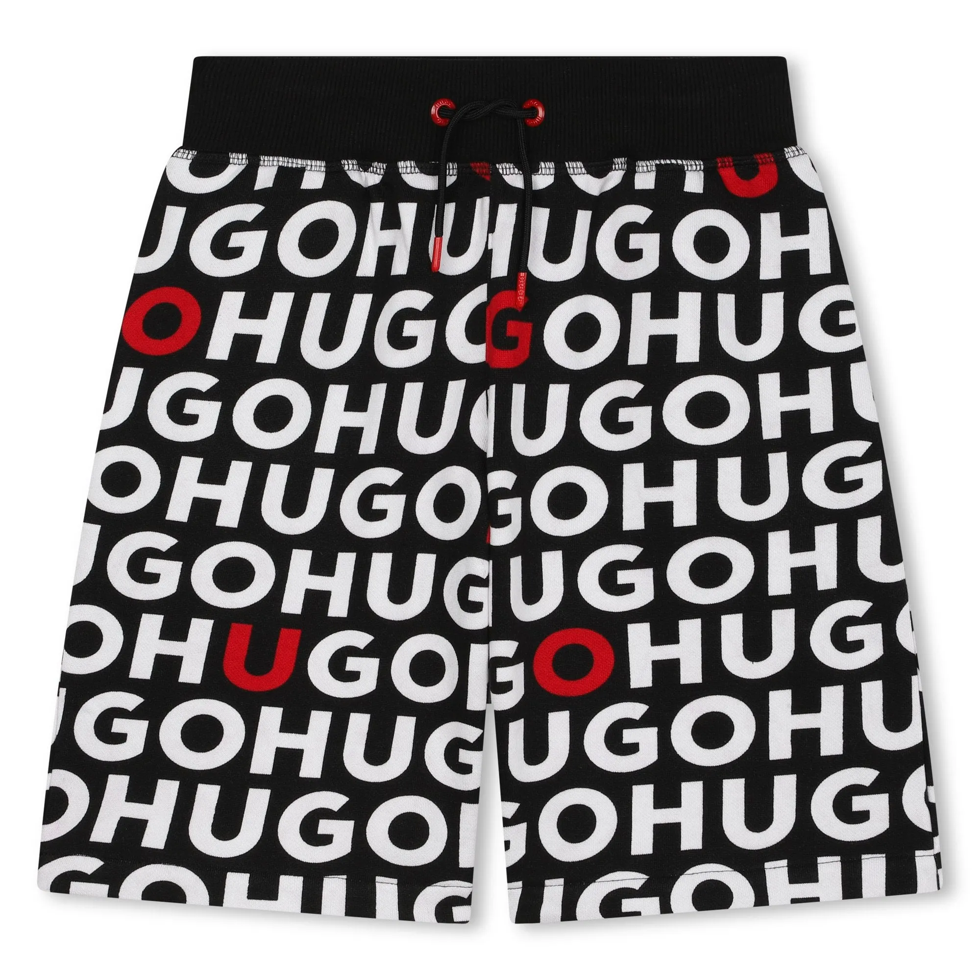 Hugo Kids Boys Monogram Shorts Black