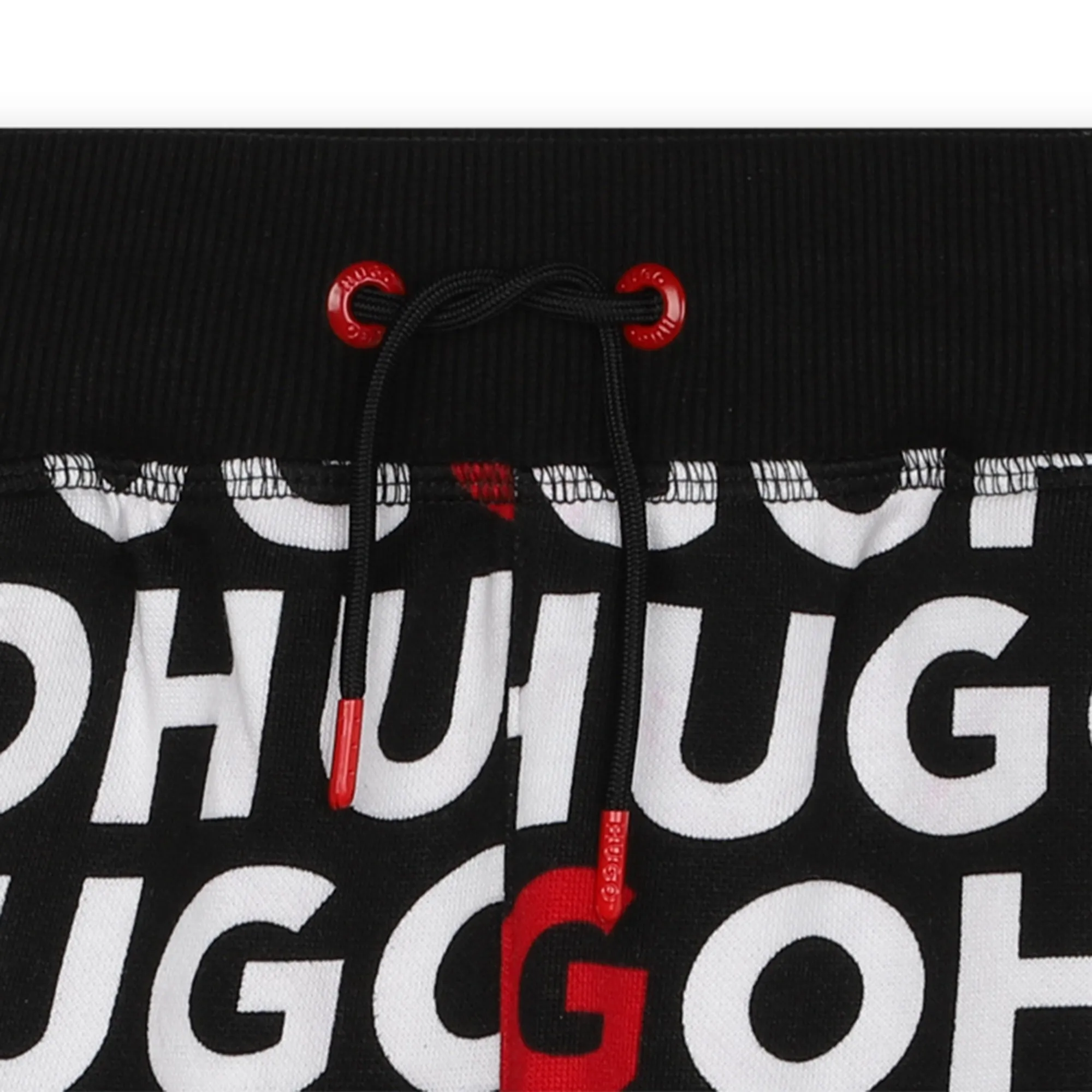 Hugo Kids Boys Monogram Shorts Black