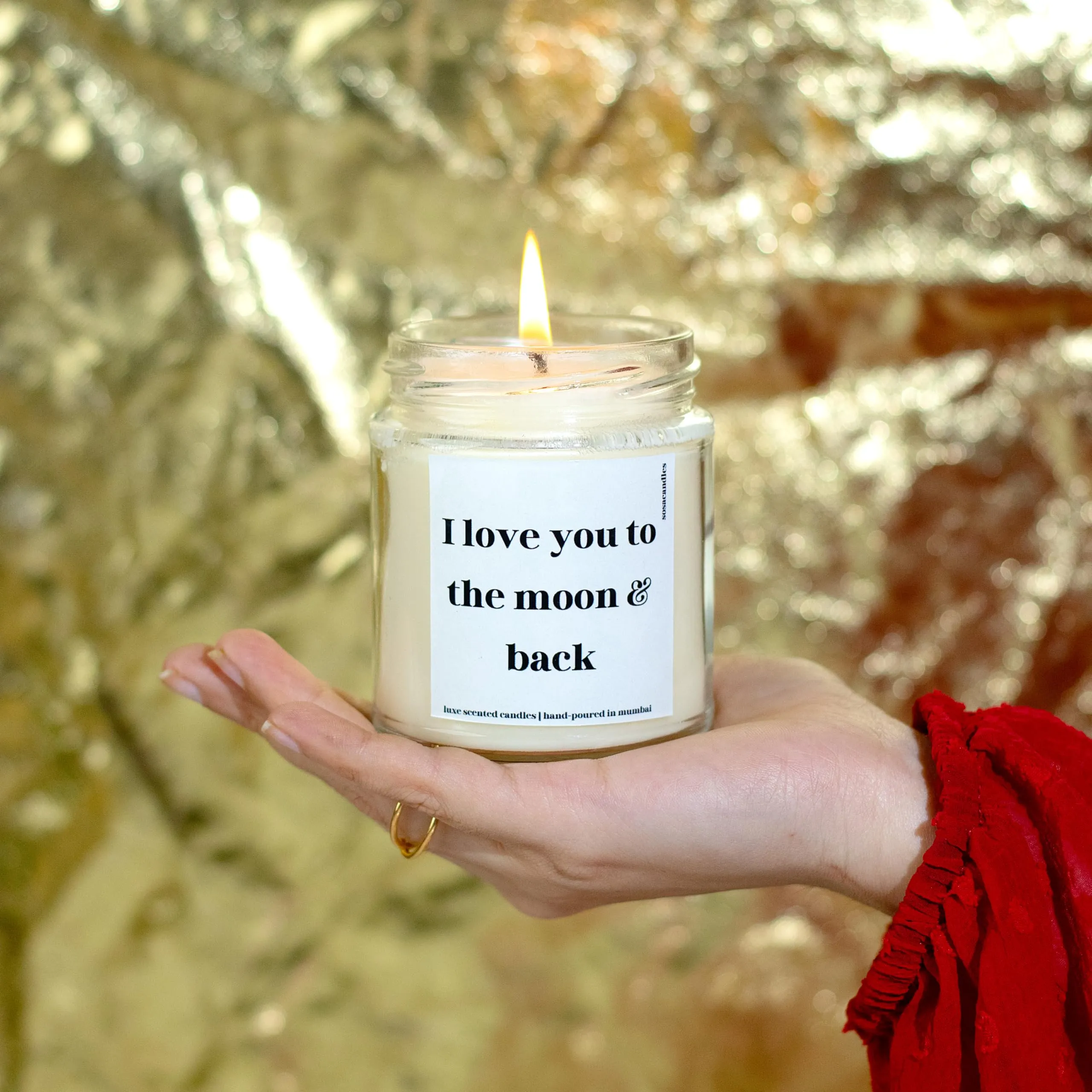 I Love You Gifts for Boyfriend and Girlfriend | Scented Candles Gift Set | Birthday and Anniversary Candle Gifts for Husband and Wife | Couple Gifts | Valentine Gift Set | Candle Gifts (Rose Scented)