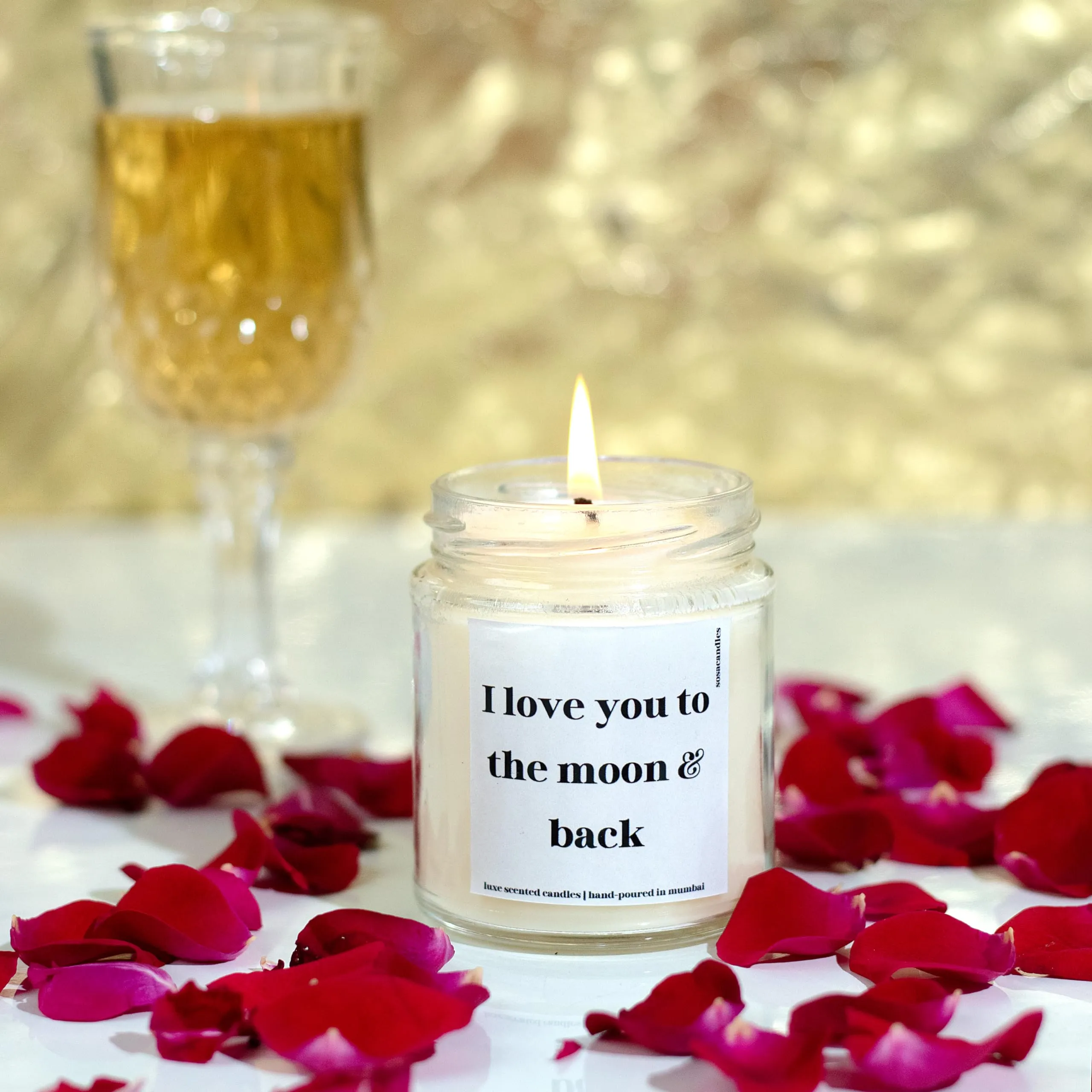 I Love You Gifts for Boyfriend and Girlfriend | Scented Candles Gift Set | Birthday and Anniversary Candle Gifts for Husband and Wife | Couple Gifts | Valentine Gift Set | Candle Gifts (Rose Scented)
