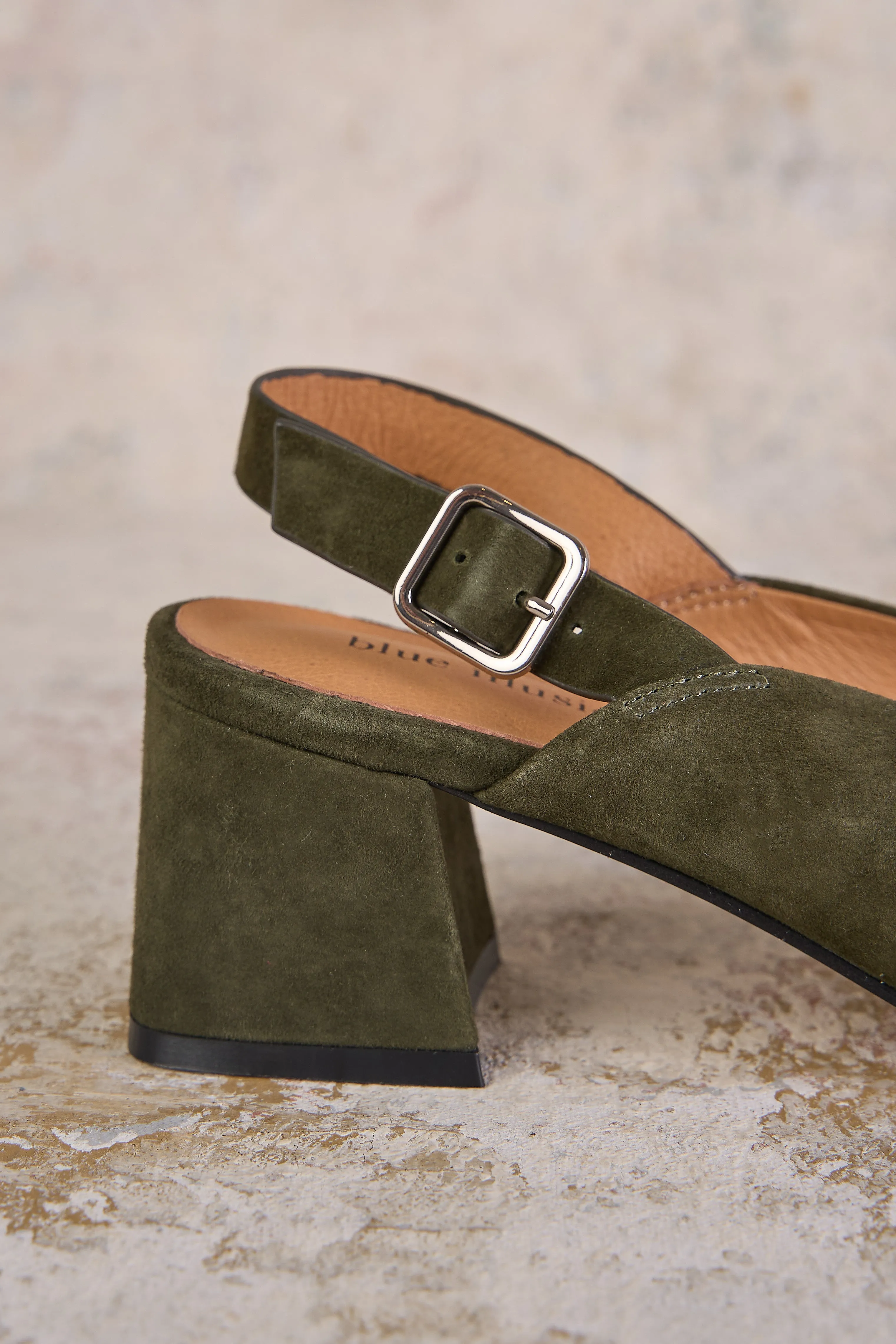 Iris Peep Toe Heel - Khaki