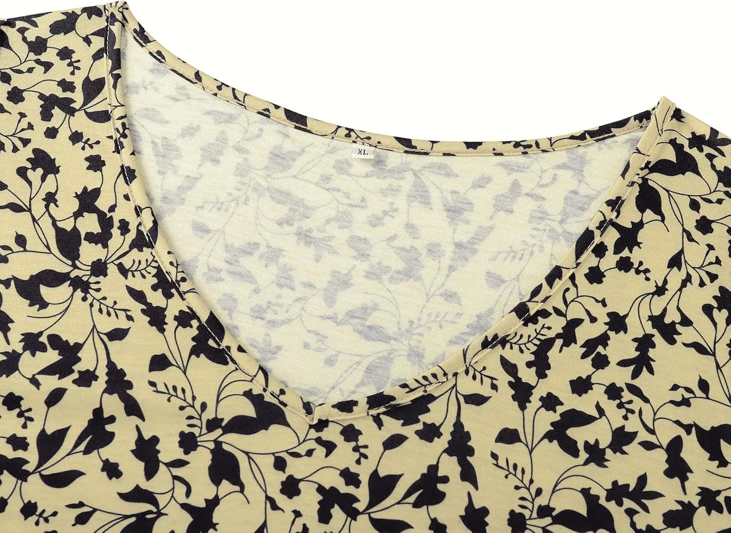 Ivicoer Women's Summer Beach Dresses V-Neck Floral Printed Tank Swing Dress Plus Size with Pocket(L-5XL)