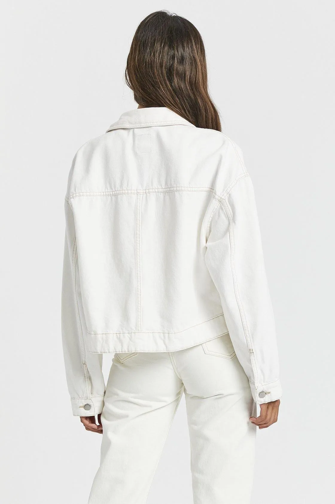 Khalila Cropped Jacket - Light Ecru