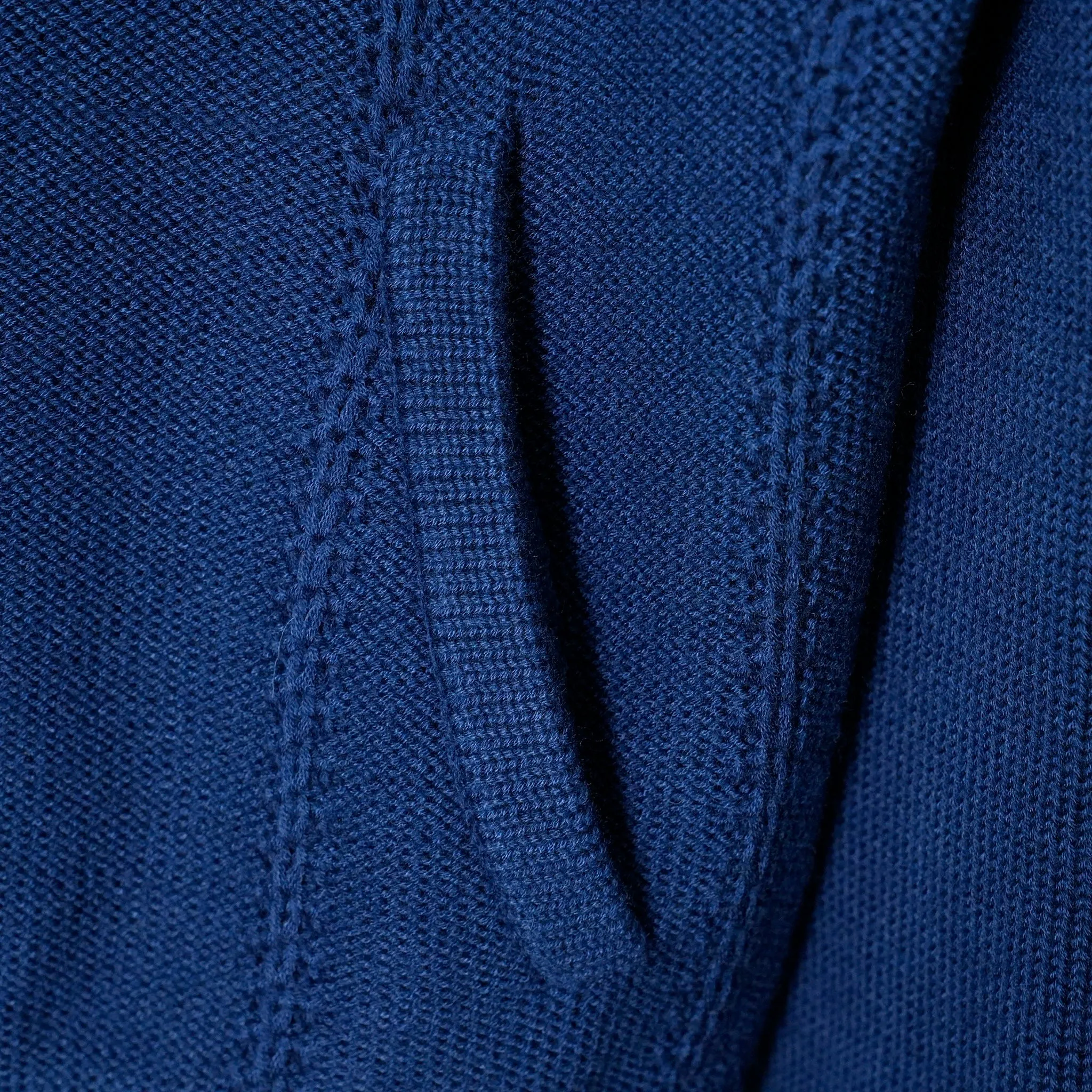 KNITTED TRACK JACKET / NAVY