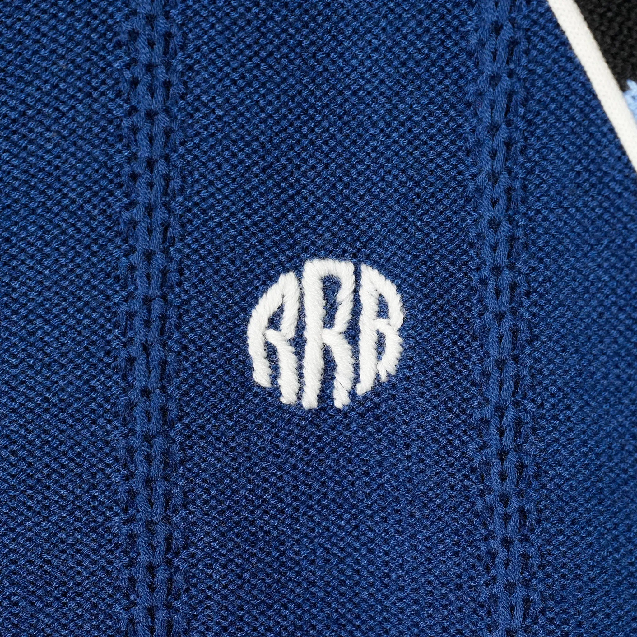 KNITTED TRACK JACKET / NAVY