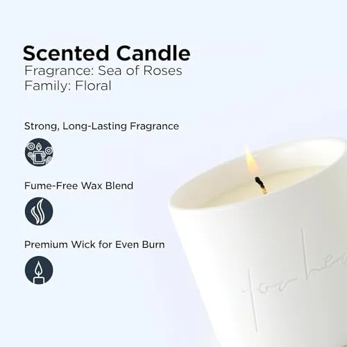 Kuber Industries Scented Candles | Fragrance Candles | Candles for Wedding | Candles for Bedroom | Birthday Candles | Valentines Day Gifts Candles | DY-230705-1A | White