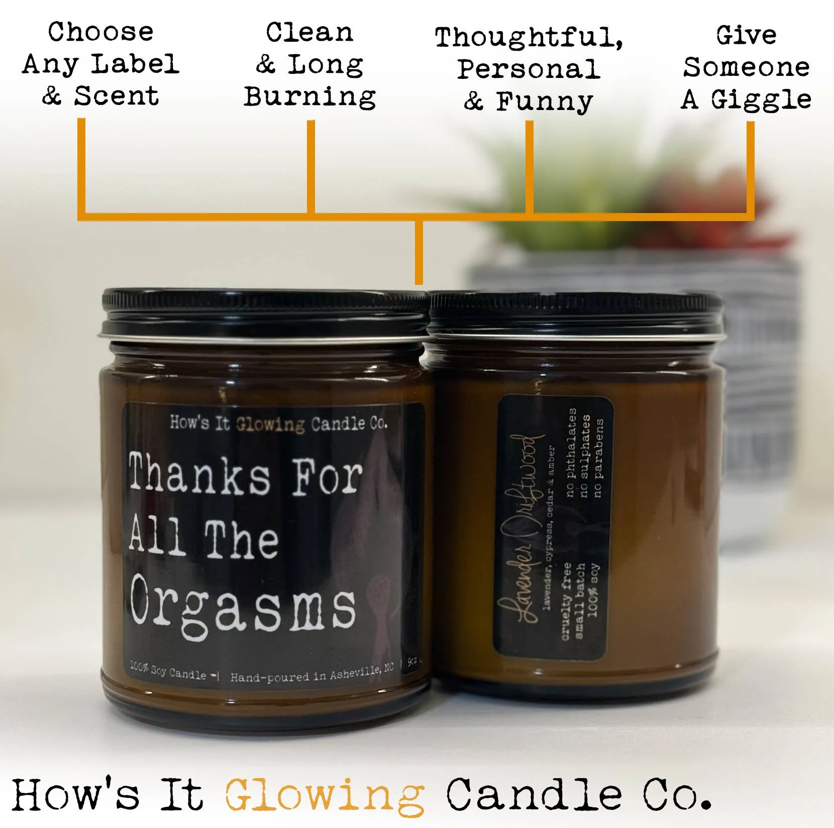 Light When You Want Me Naked - Funny 100% Soy Candle 9oz Jar