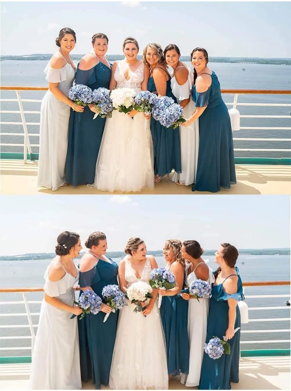 Long Chiffon Cold Shoulder Bridesmaid Dresses for Women 2024 Wedding Guest Dress Prom Formal Evening Ball Gown RYZ95