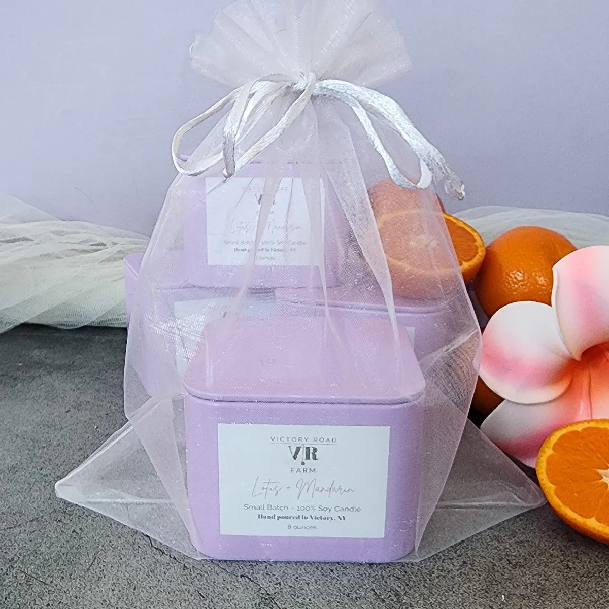 Lotus   Mandarin Soy Wax Candle