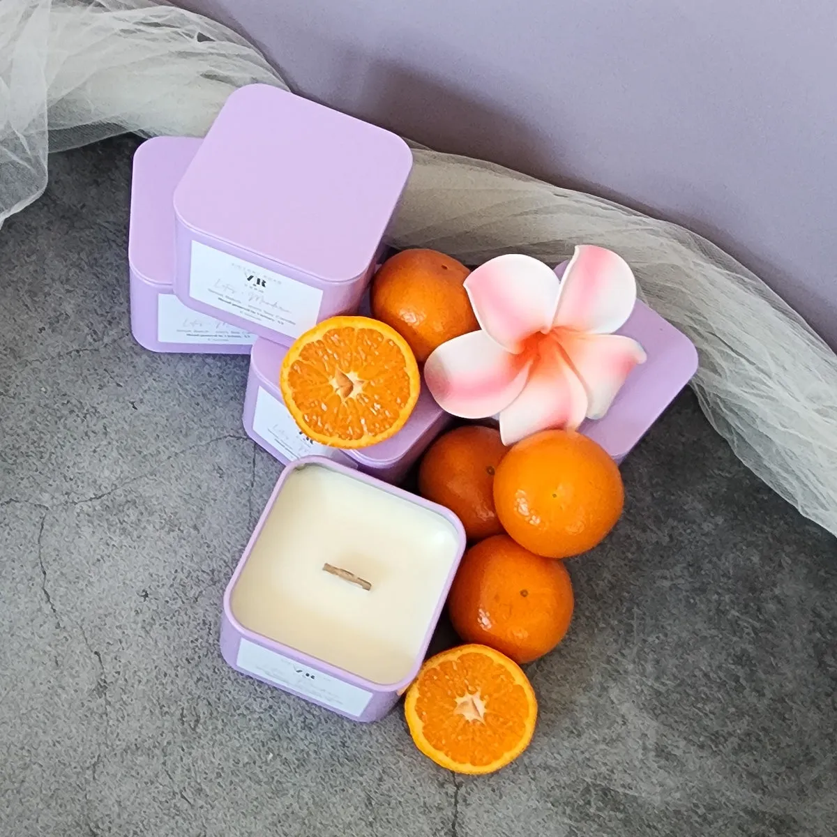 Lotus   Mandarin Soy Wax Candle